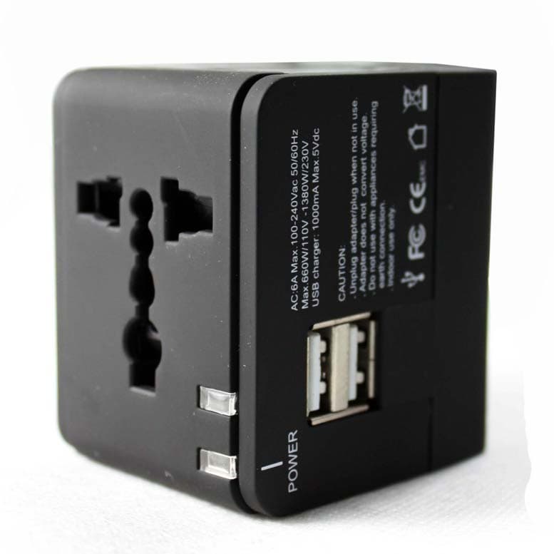 Universal TRAVEL ADAPTER WITH USB CHARGER-1